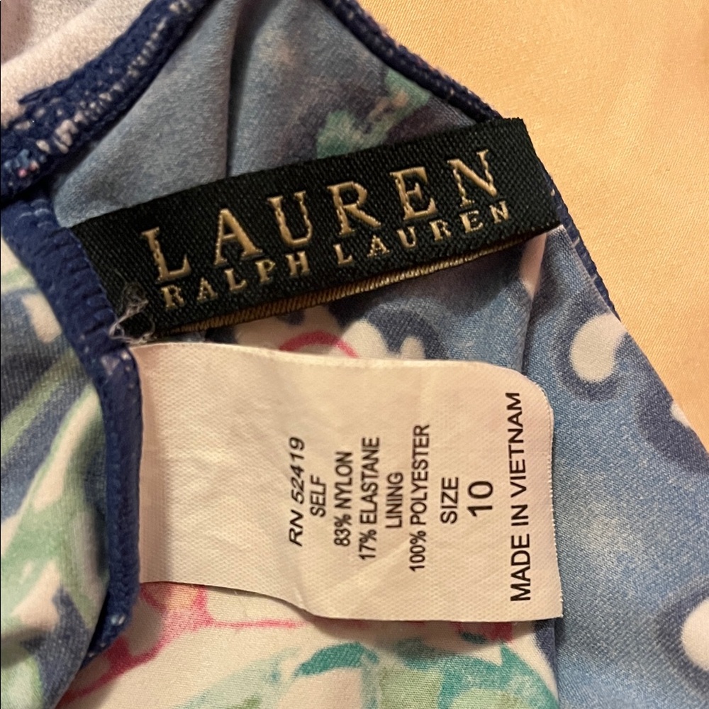 RALPH LAUREN Floral Halter Tankini Top - Picture 6 of 8